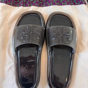 Tory Burch Black Slide Sandals